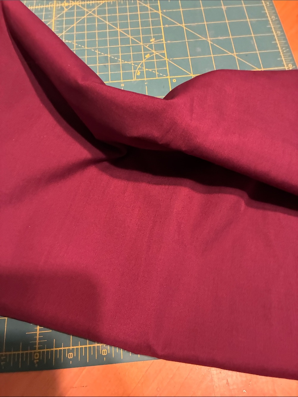 Fabric 4 yards 45” burgundy broadcloth
